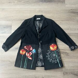 Desigual Embroidered Coat